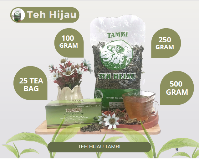 teh hijau - green tea - pt tambi